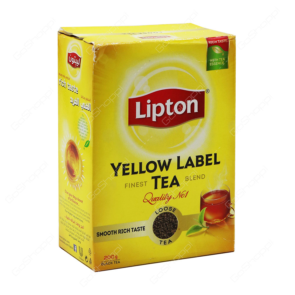Lipton Yellow Label Loose Black Tea 200 g Buy Online