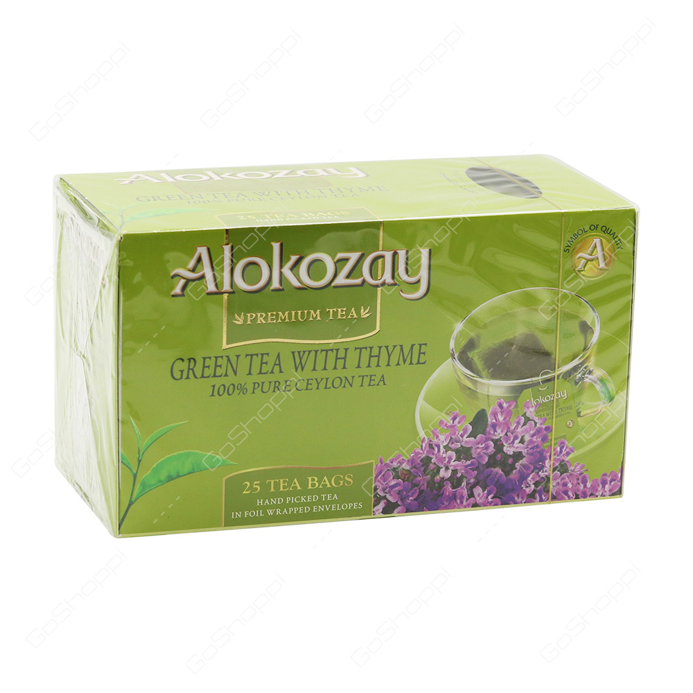 Alokozay Green Tea With Thyme 25 Bags - Buy Online