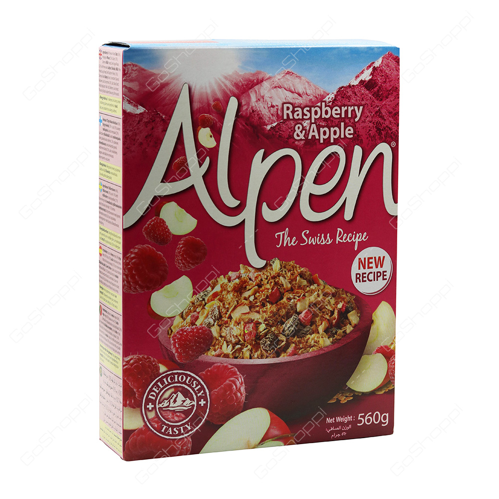 Alpen Raspberry and Apple Swiss Style Muesli 560 g Buy Online