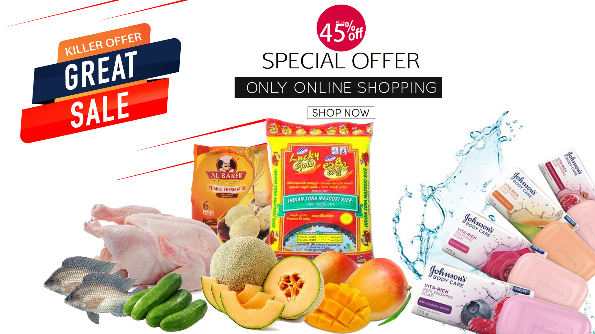 Goshoppi Green Belt Supermarket Banner 