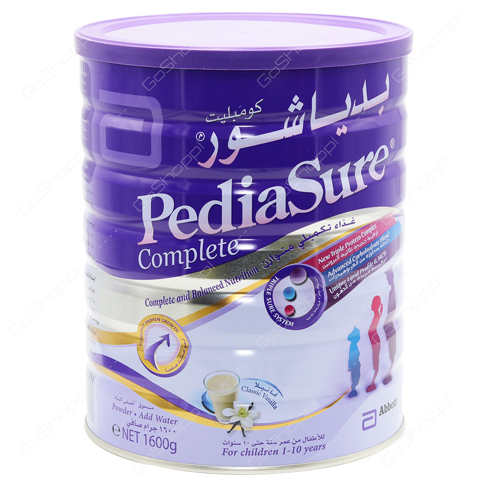 Abbott Pedia Sure Complete For Children 1-10 Years Classic Vanilla 1600 g