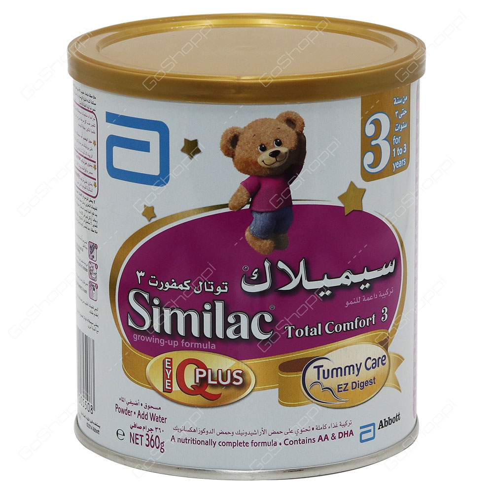 Abbott Similac Total Comfort 3 Growing Up Formula For 1 To 3 Years 360 g