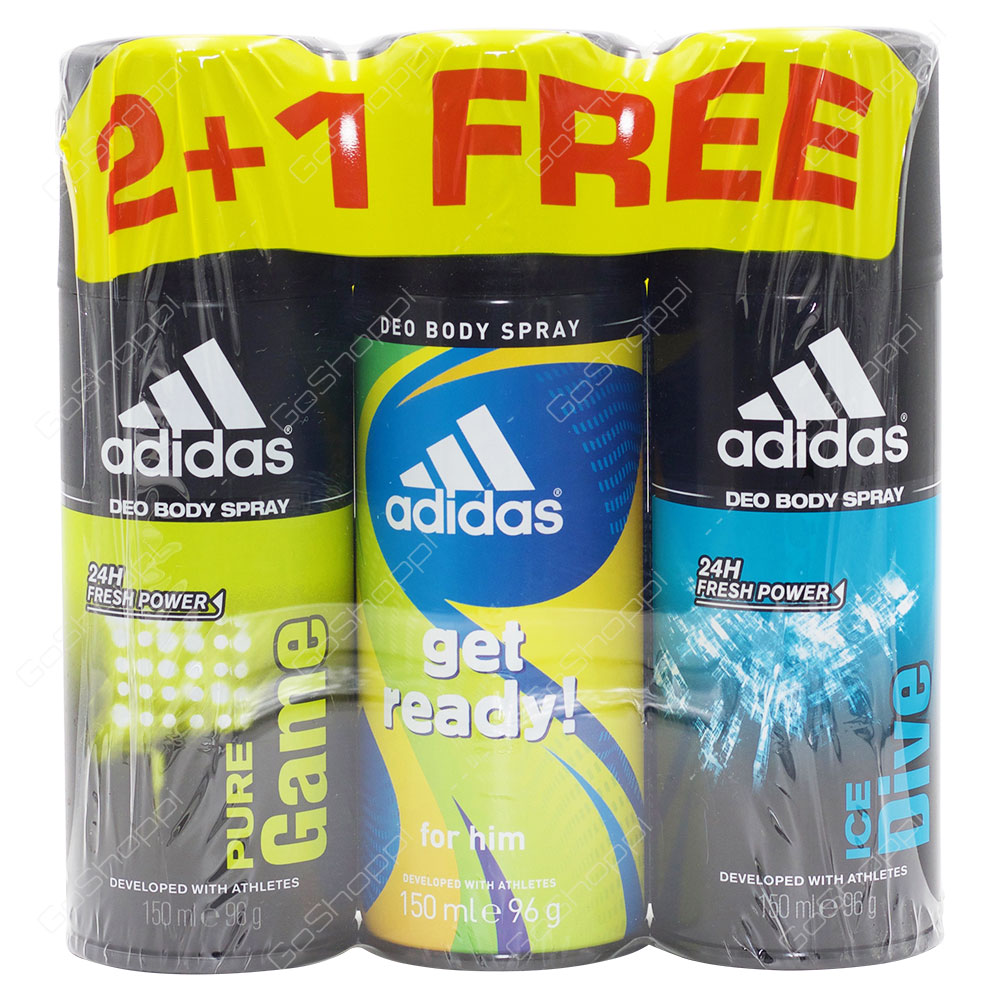 Adidas Deo Body Spray 2+1 Free 3X150 ml