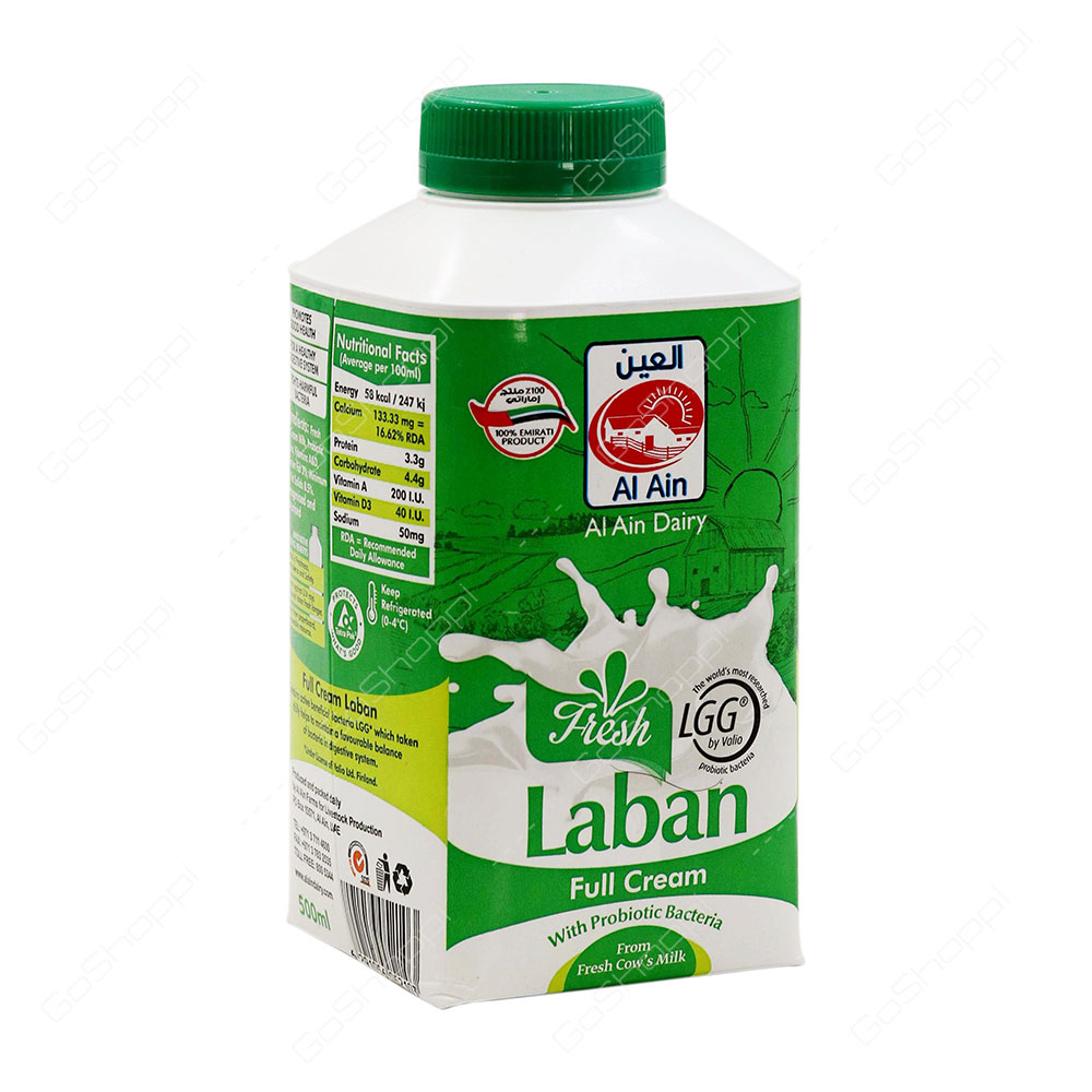 Al Ain Fresh Laban Full Cream 500 ml