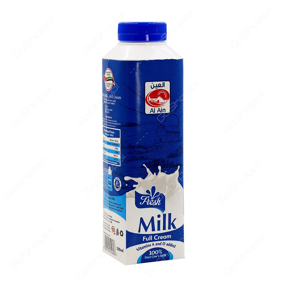 Al Ain Fresh Milk Full Cream 500 ml