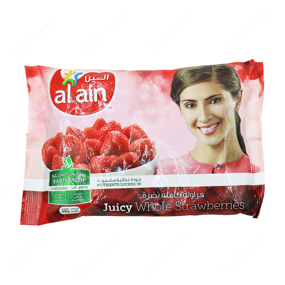 Al Ain Juicy Whole Strawberries 400 g