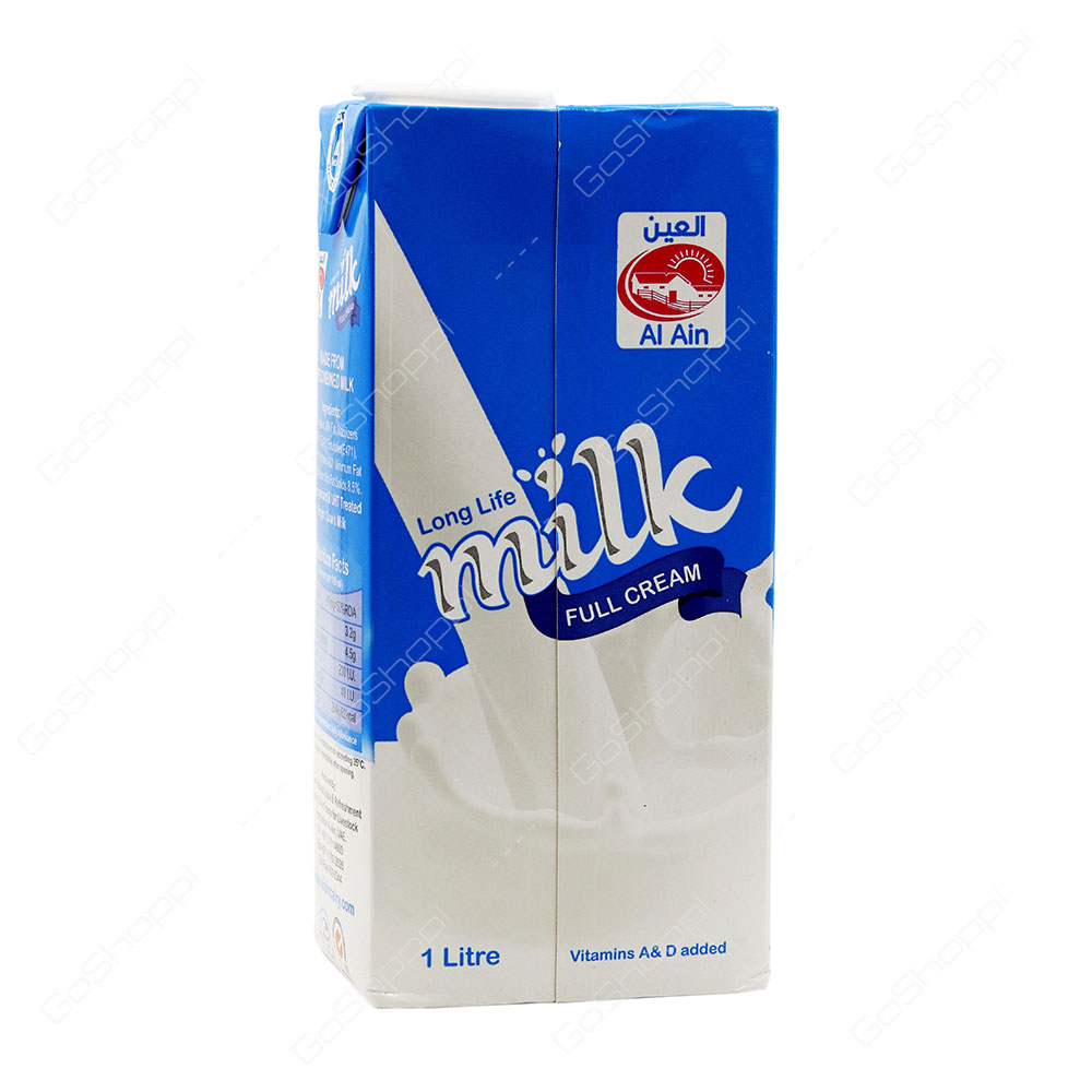 Al Ain Long Life Full Cream Milk 1 l