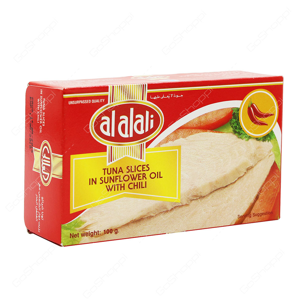 Al Alali Tuna Slices In Sunflower Oil With Chili 100 g