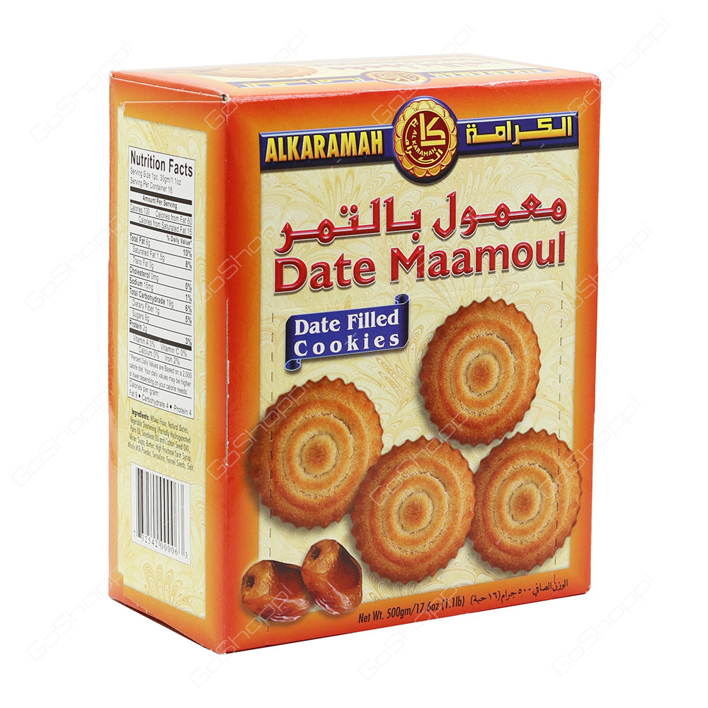 Al Karamah Date Maamoul Date Filled Cookies 500 g