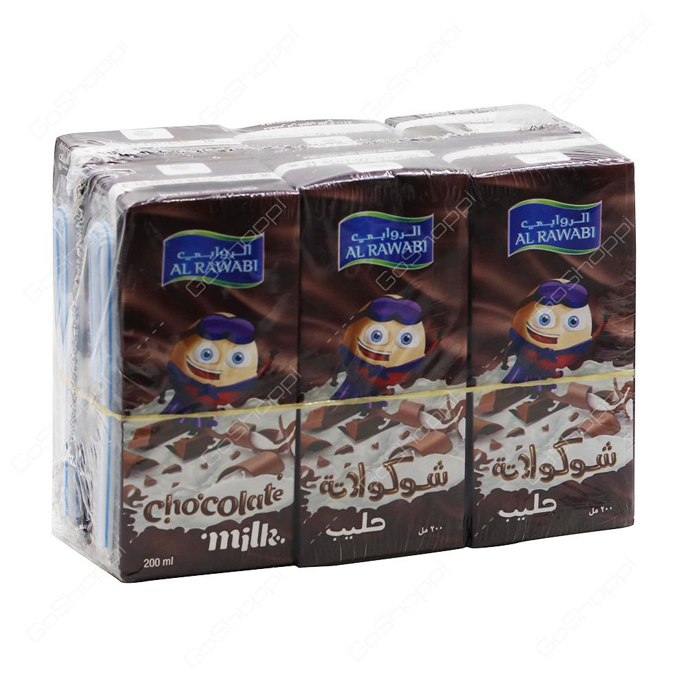 Al Rawabi Chocolate Milk 6X200 ml