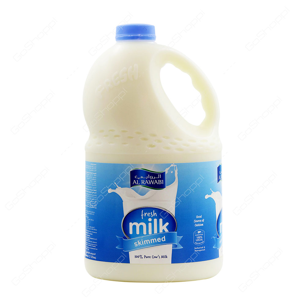 Al Rawabi Fresh Milk Skimmed 2 l