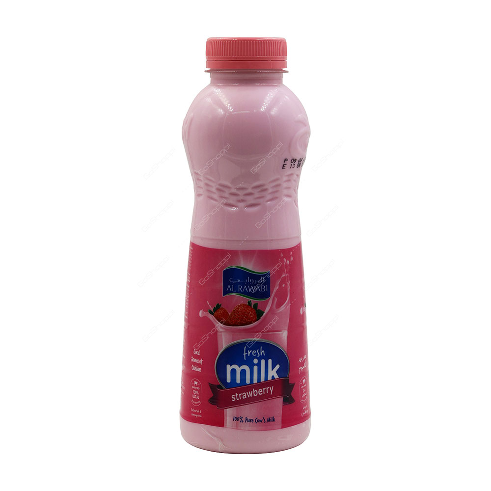 Al Rawabi Fresh Milk Strawberry 500 ml