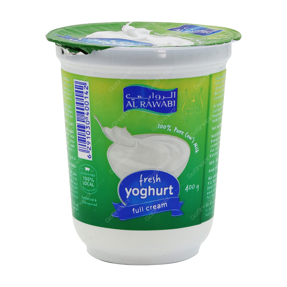 Al Rawabi Fresh Yoghurt Full Cream 400 g