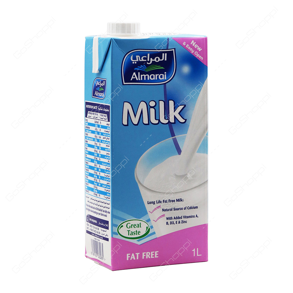 Almarai Long Life Fat Free Milk 1 l