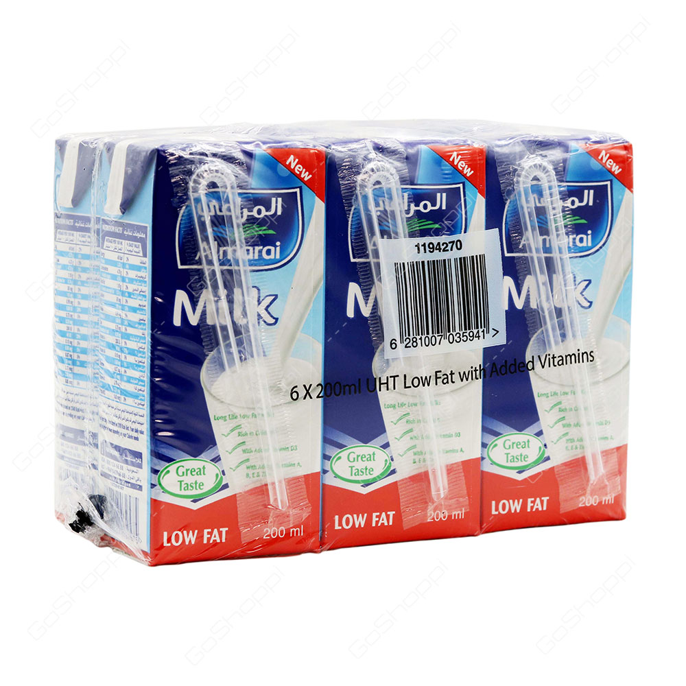 Almarai Long Life Low Fat Milk 6X200 ml