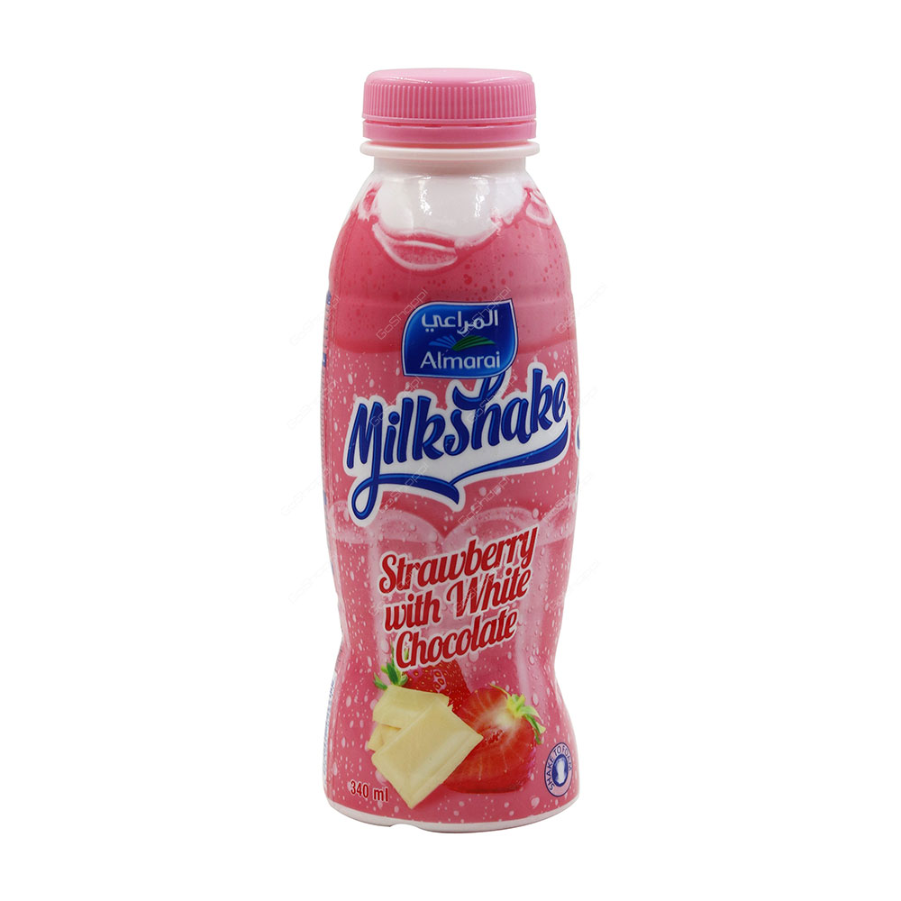 Almarai Milkshake Strawberry With White Chocolate 340 ml