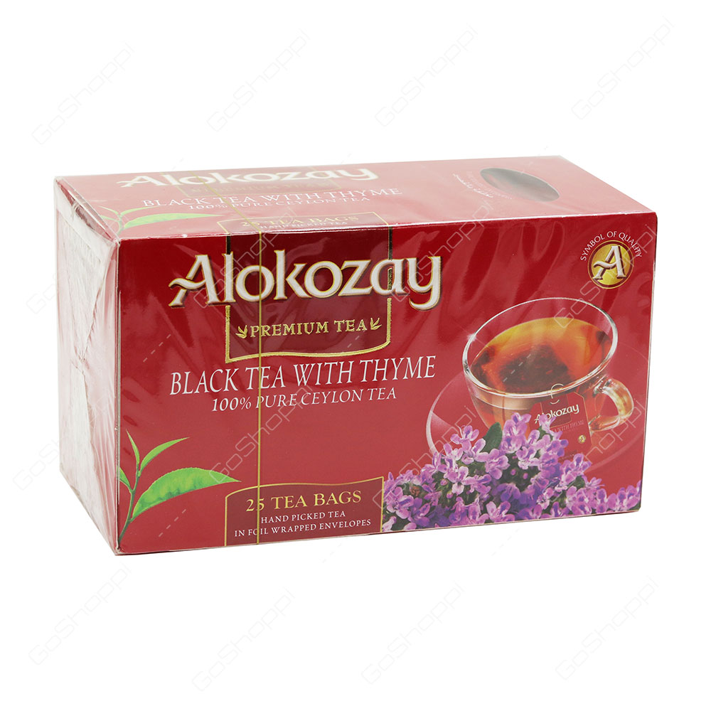Alokozay Black Tea With Thyme Tea Bags 25 Bags