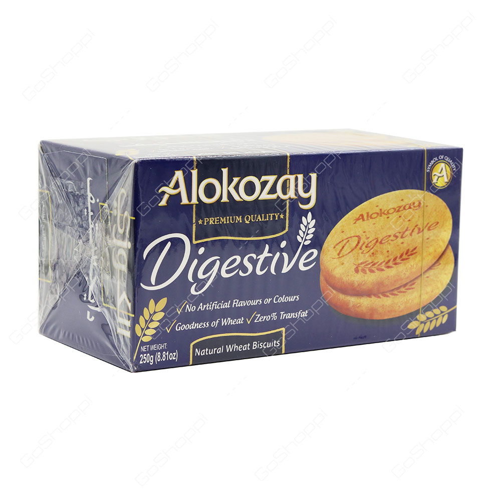 Alokozay Digestive Natural Wheat Biscuits 250 g