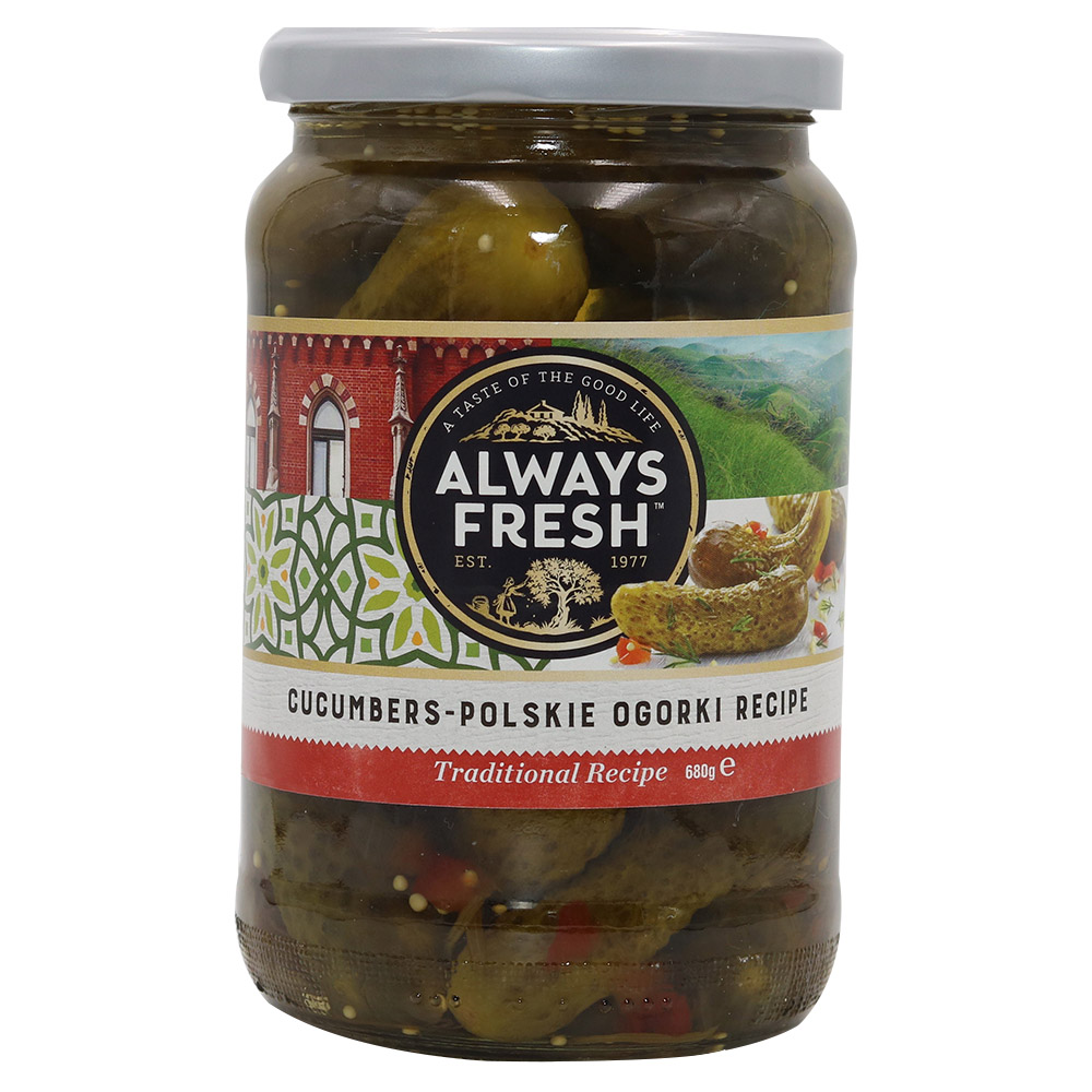 Always Fresh Polskie Ogorki Cucumbers 680g