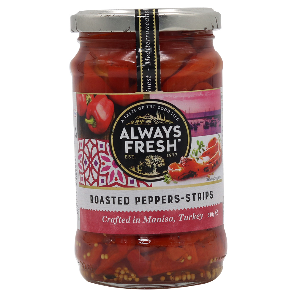 Always Fresh Roasted Peppers Strips 310g