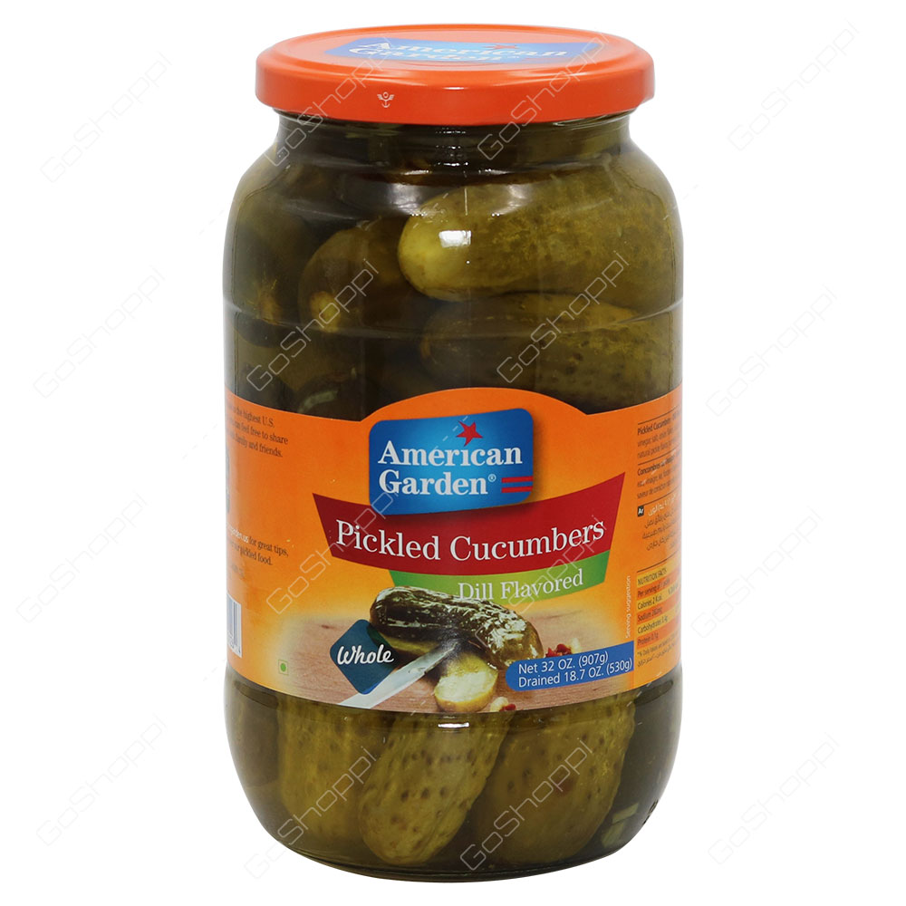 American Garden Pickled Cucumbers Whole Dill Flavored 907 g