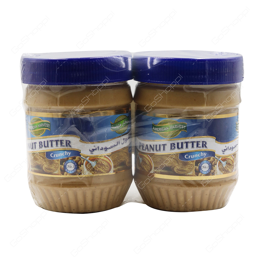 American Harvest Peanut Butter Crunchy 2X340 g