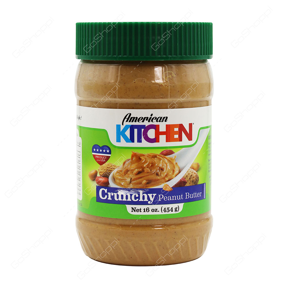 American Kitchen Crunchy Peanut Butter 454 g