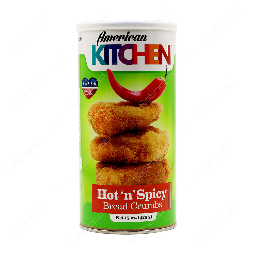 American Kitchen Hot n Spicy Bread Crumbs 425 g