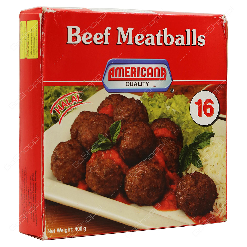 Americana Quality Beef Meatballs Halal 16 pcs