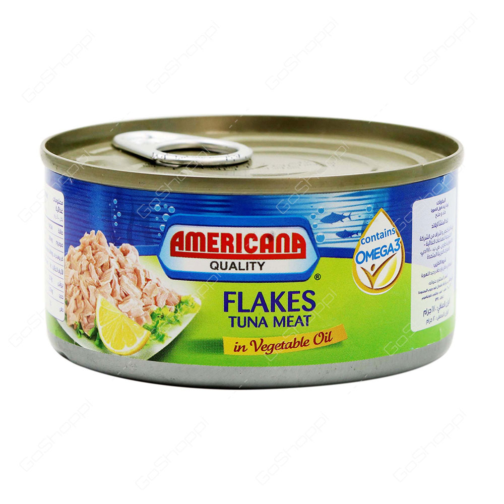Americana Quality Flakes Tuna Meat In Vegetable Oil 170 g
