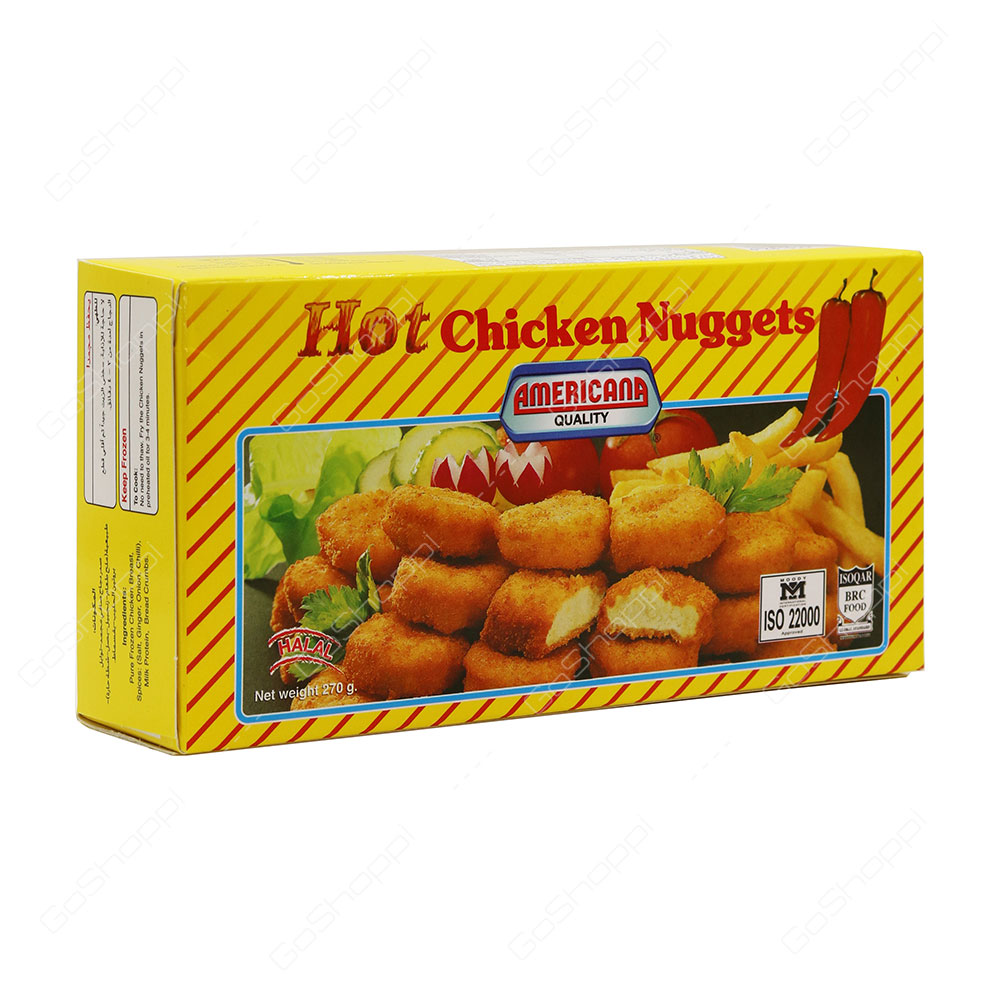 Americana Quality Hot Chicken Nuggets Halal 270 g