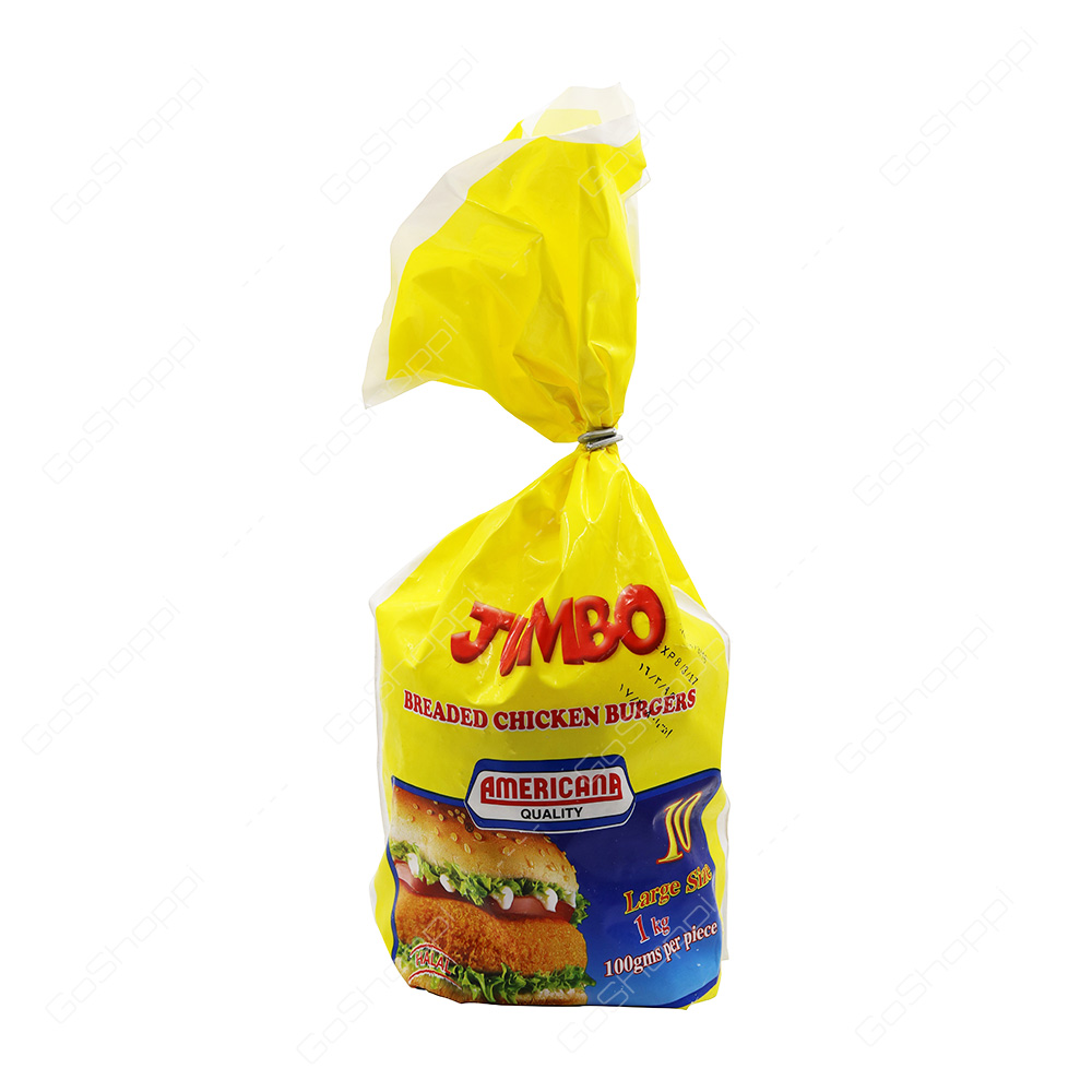 Americana Quality Jumbo Breaded Chicken Burgers 1 kg