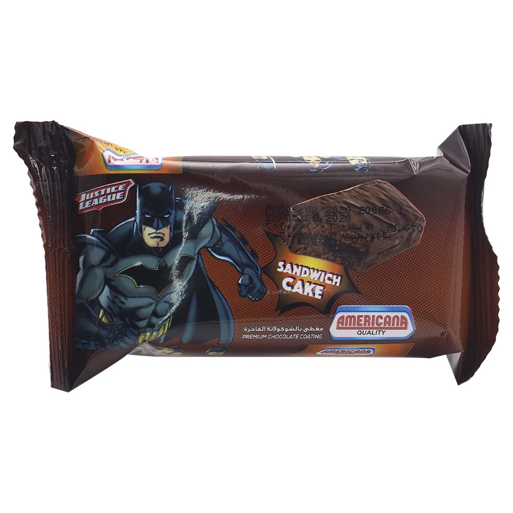Americana Quality Justice League Chocolate Sandwich Cake 25g