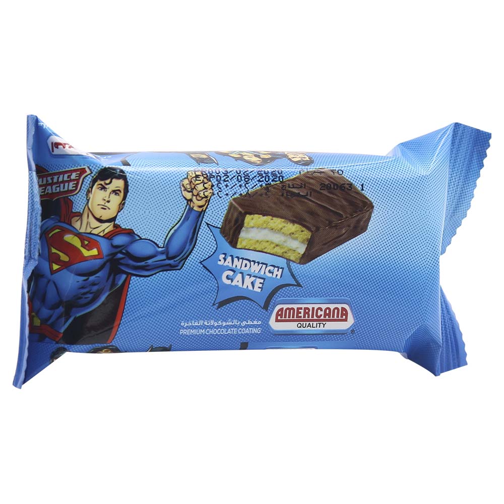 Americana Quality Justice League Vanilla Sandwich Cake 25g