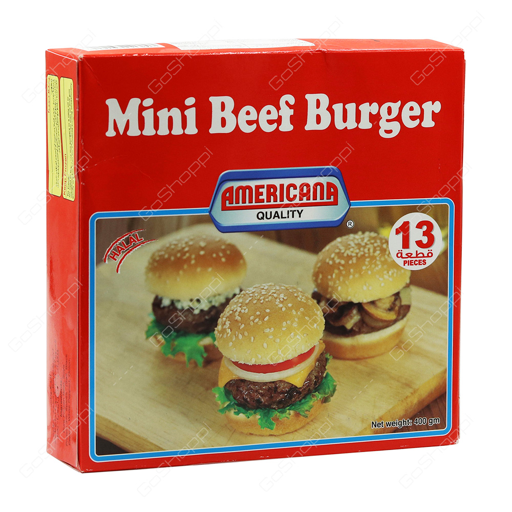 Americana Quality Mini Beef Burger 400 g