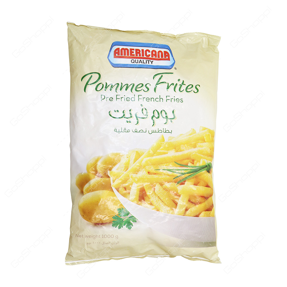 Americana Quality Pre Fried French Fries  1000 g