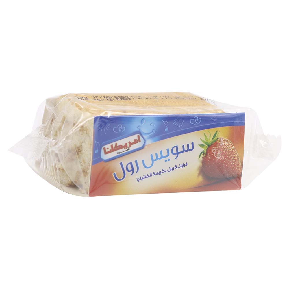 Americana Quality Swiss Roll Strawberry Cake 55g