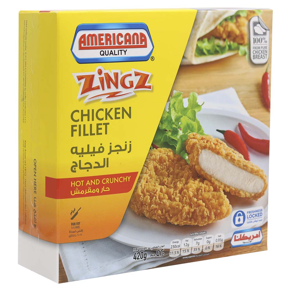 Americana Quality Zingz Chicken Fillet 420kg