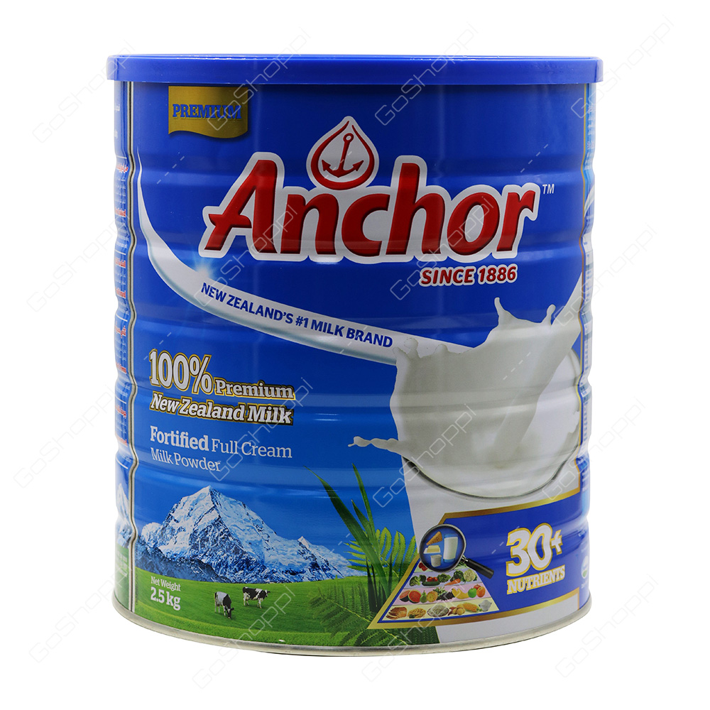 Anchor Fortified Full Cream Milk Powder 2.5 kg
