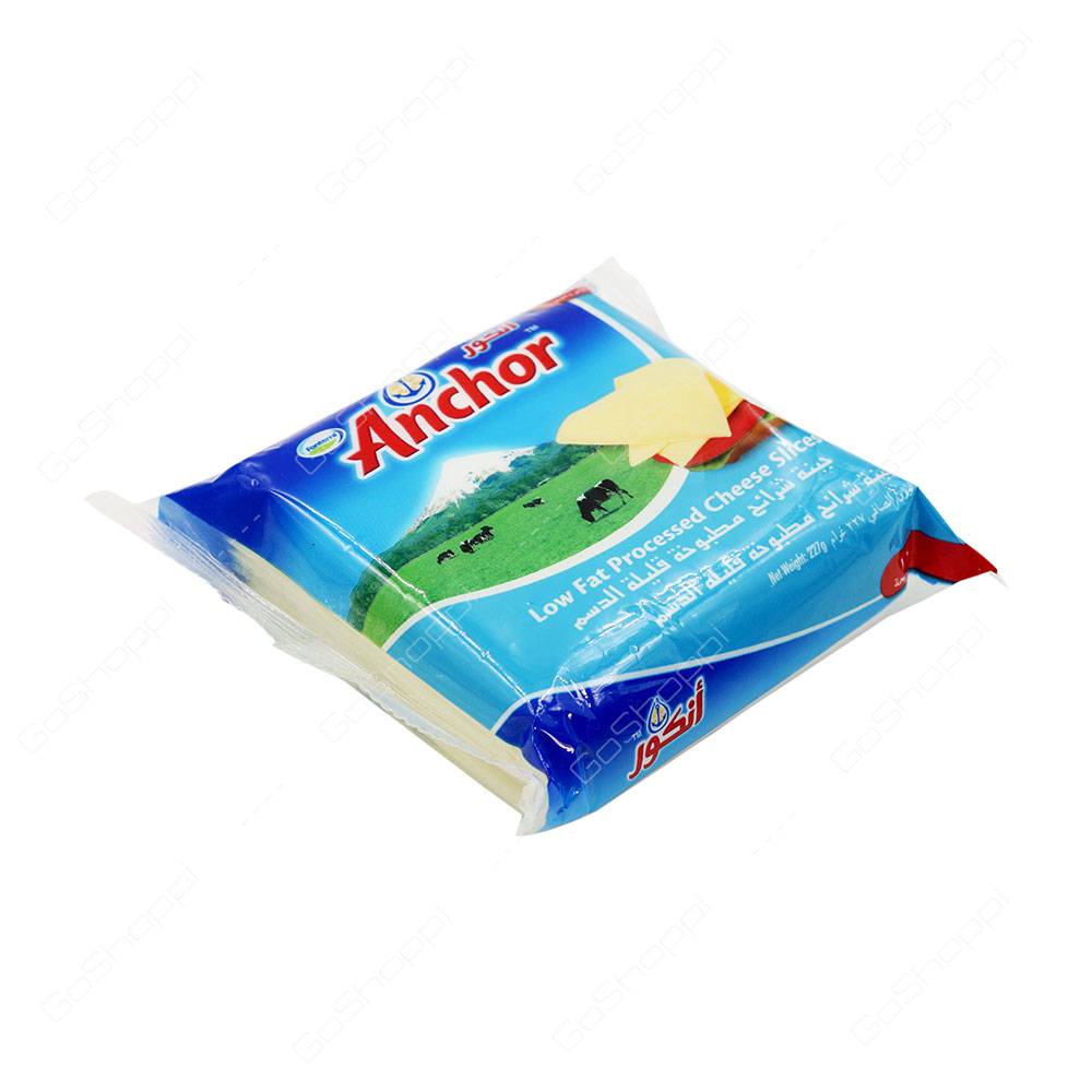 Anchor Low Fat Processed Cheese Slices 12 Slices