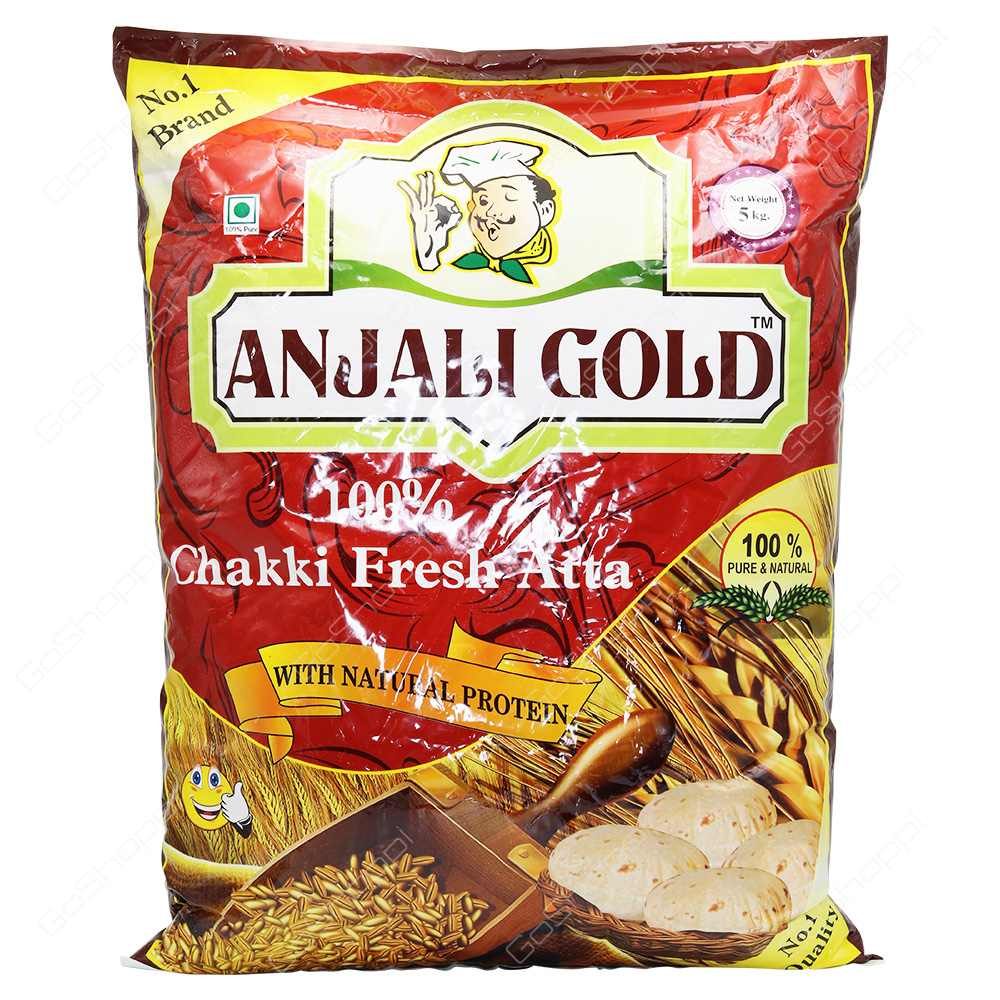 Anjali Gold Chakki Fresh Atta 5 kg