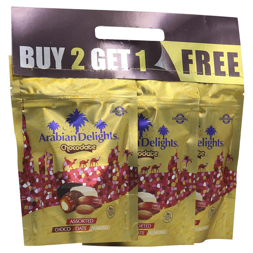 Arabian Delights Chocodate Assorted 3x90g
