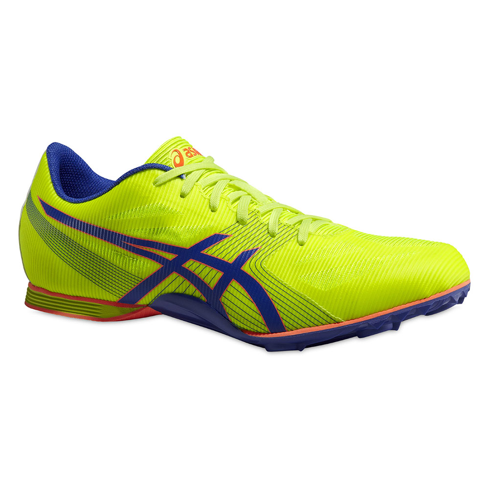 Asics Hyper MD 6 Track Running Shoes For Men - Flash Yellow - Deep Blue - Flash Orange - G502Y-0743