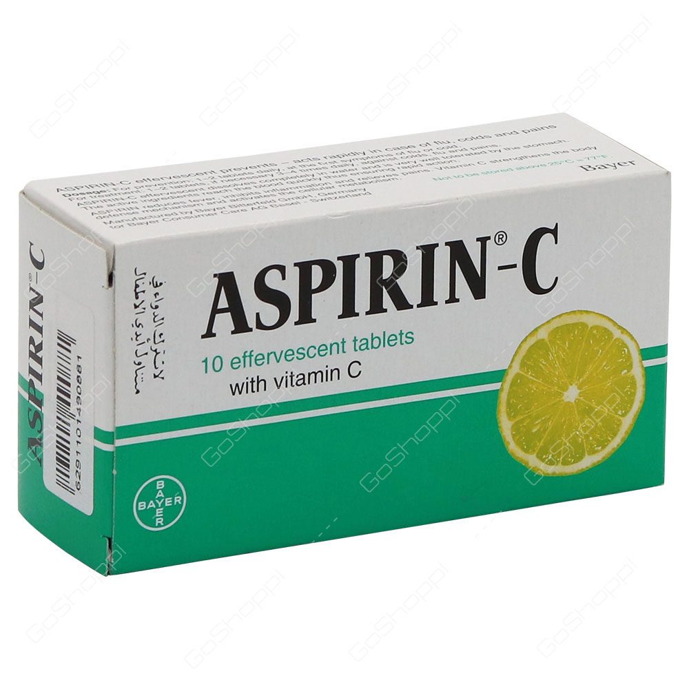 Aspirin C With Vitamin C Tablets 10 tablets