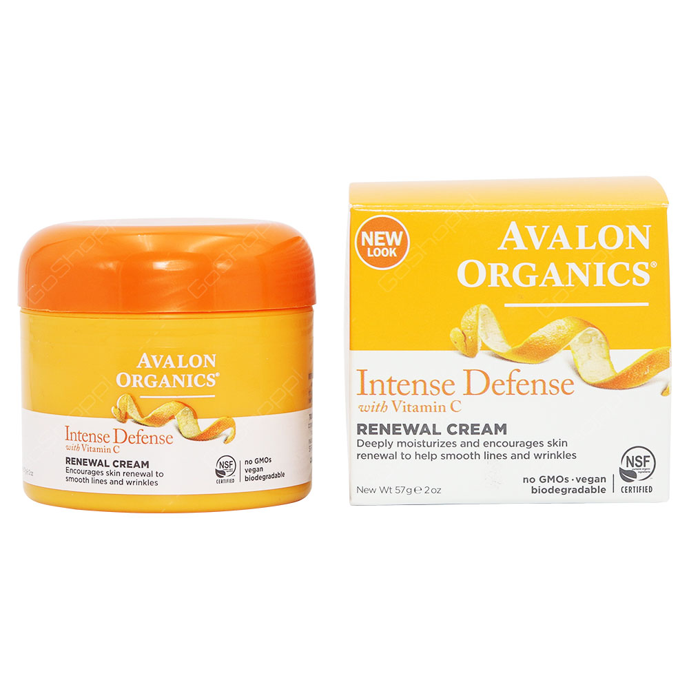 Avalon Organics Intense Defense With Vitamin C Renewal Cream VitaminWalls