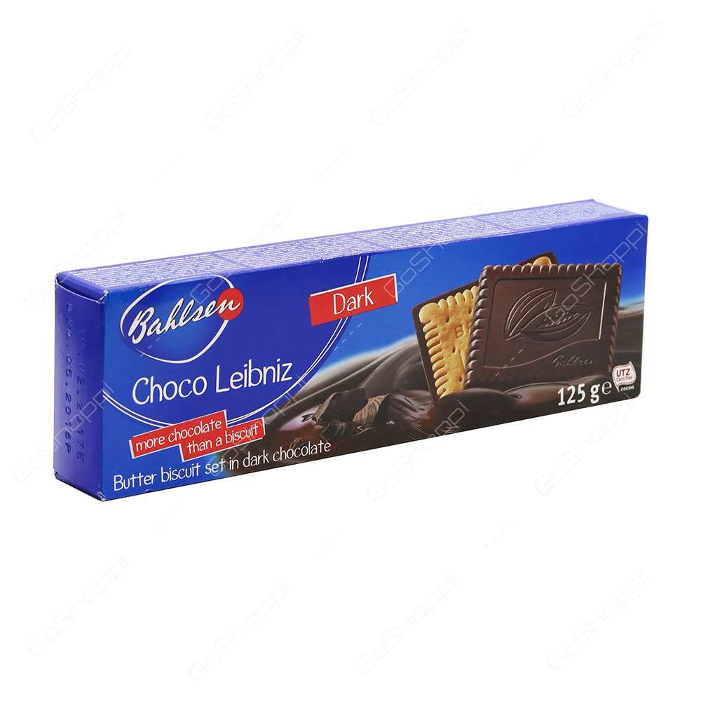 Bahlsen Choco Leibniz Butter Biscuits Dark Chocolate 125 g