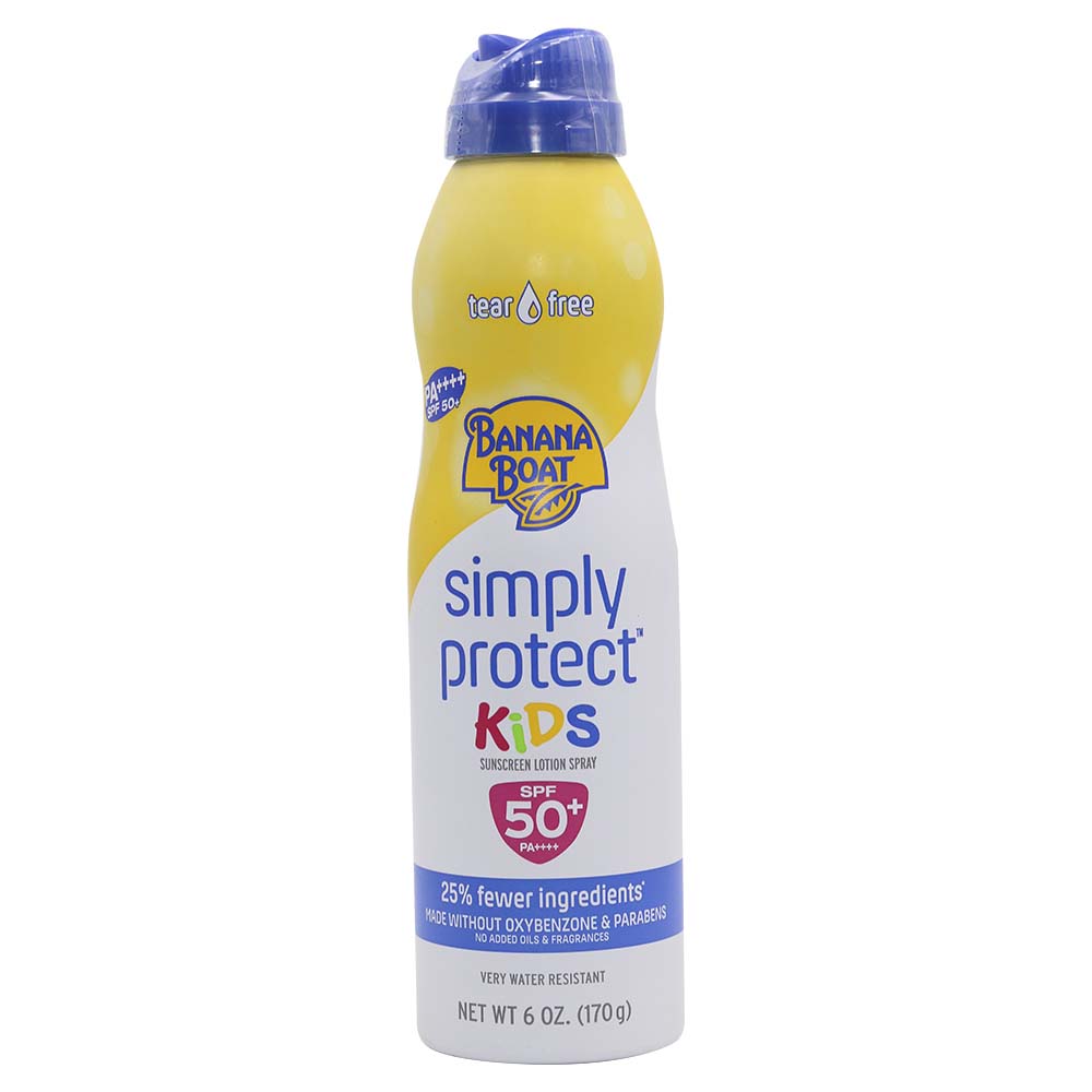 Banana Boat Simply Protect Kids Sunscreen Lotion Spray SPF 50+ 170g