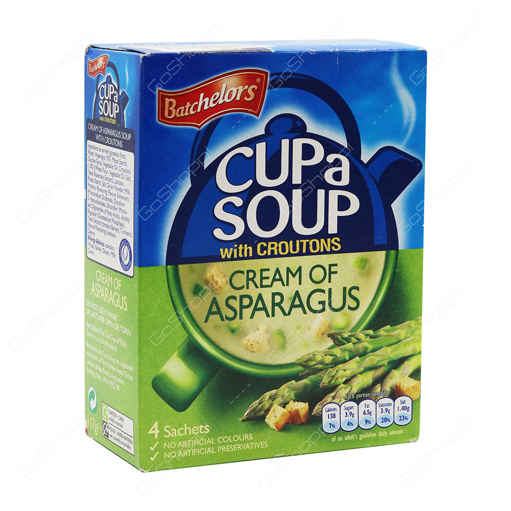 Batchelors Cup A Soup With Croutons Cream of Asparagus 4 Sachets