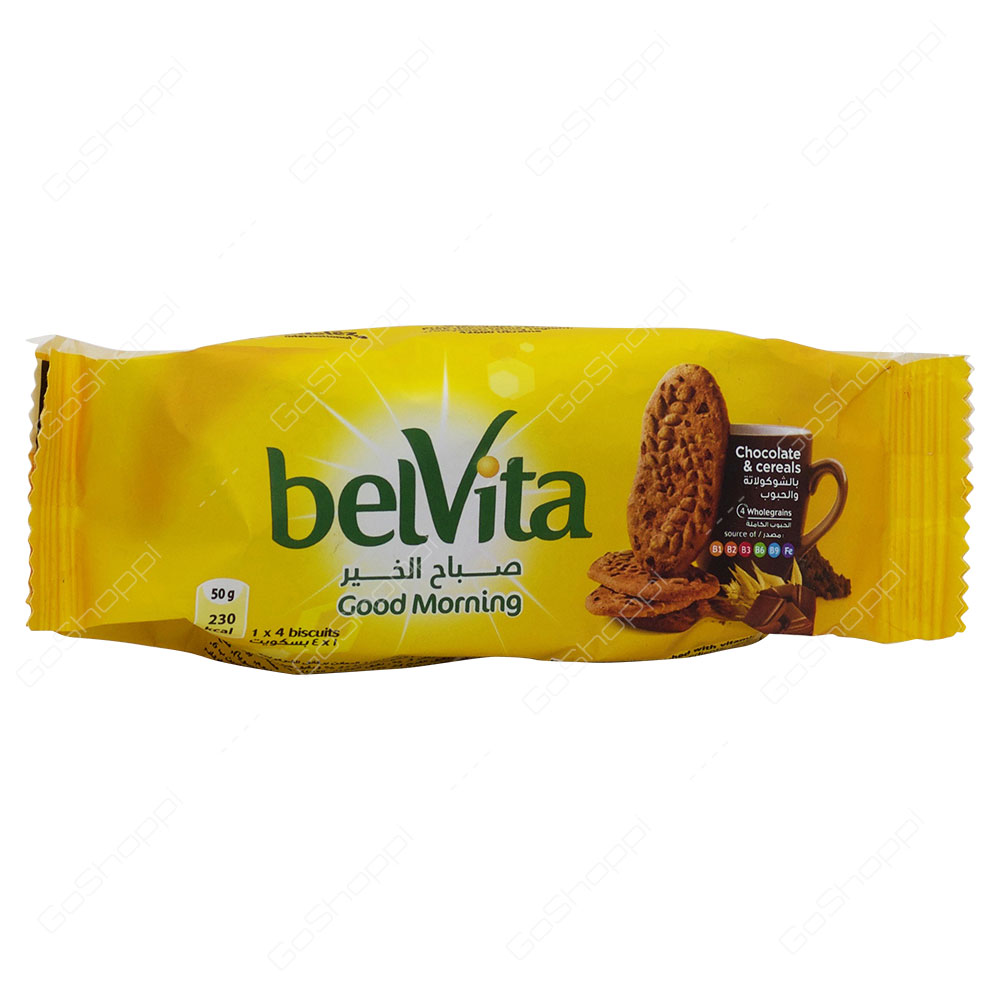 Belvita Good Morning Chocolate & Cereals Biscuits 50 g