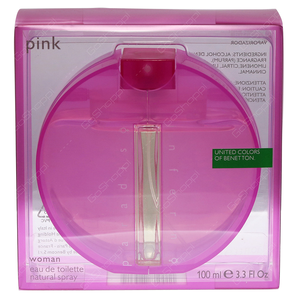 Benetton Pink For Woman Inferno Eau De Toilette 100ml